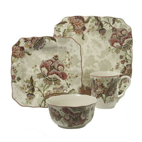 222 Fifth : Gabrielle Cream 16 Piece Dinnerware Set - Walmart.com - Walmart.com