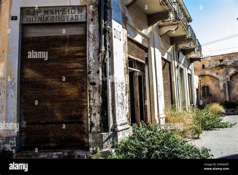 Varosha, Northern Cyprus - January 04, 2022 Cityscape of Varosha, a ...