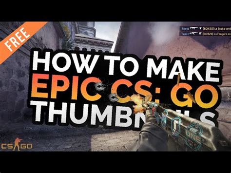 How To Make Epic CS:GO Thumbnail Design! (FREE DOWNLOAD) - Velosofy