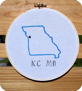 Kansas City, Missouri State Embroidery Wall Hanging | Flickr