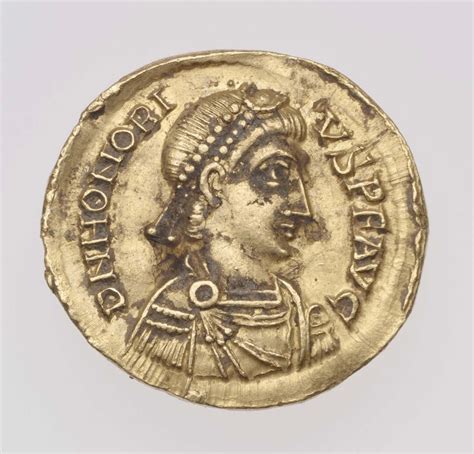 Solidus with bust of Honorius | Museum of Fine Arts, Boston