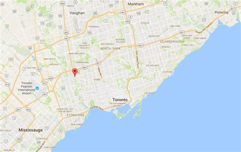 Weston district Toronto map - Map of Weston district Toronto (Canada)