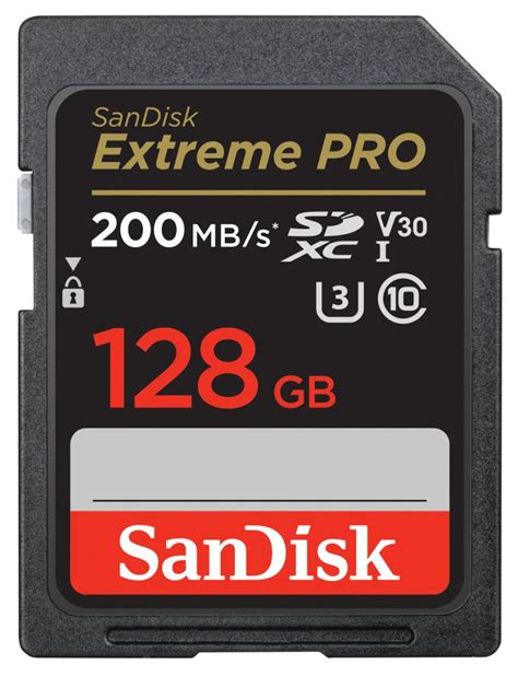 SanDisk SDXC Extreme Pro 128GB 200MB/s V30 UHS I - Foto Erhardt