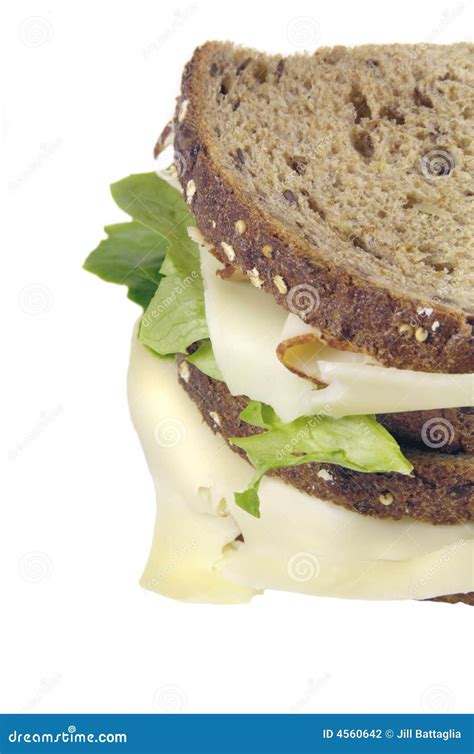 Turkey Sandwich on Whole Grain Bread Stock Photo - Image of lunch, meal: 4560642