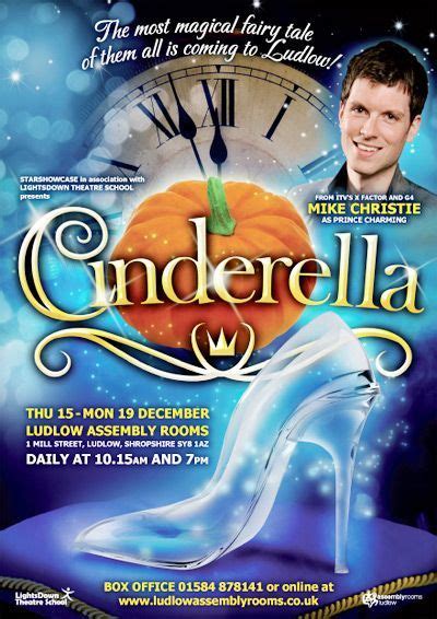 Cinderella panto poster design featured title with background imagery ...