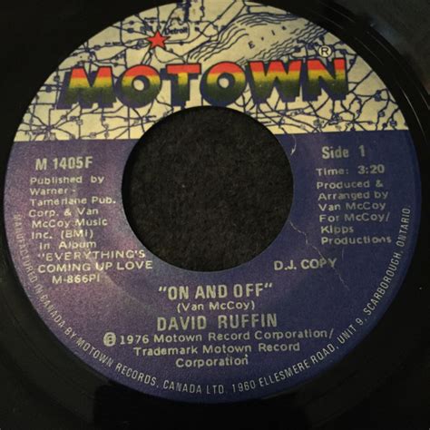 David Ruffin - On And Off / Statue Of A Fool (1976, Vinyl) | Discogs