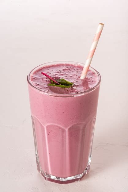 Premium Photo | Berry lassi from fermented baked milk