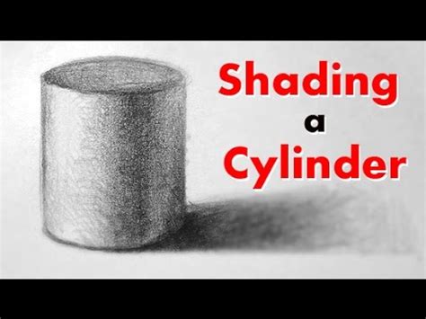 How to Draw and Shade a Cylinder - YouTube