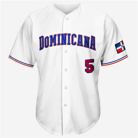 Dominican Republic Baseball Jersey – Royal Retros