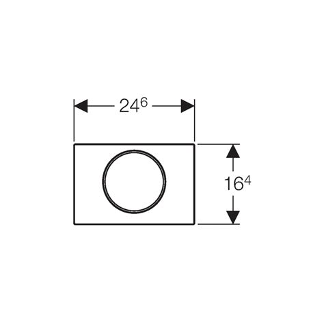 Geberit Flush Plate Sigma10 Single Flush White / Bright Chrome