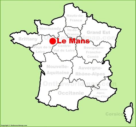 Le Mans location on the France map - Ontheworldmap.com