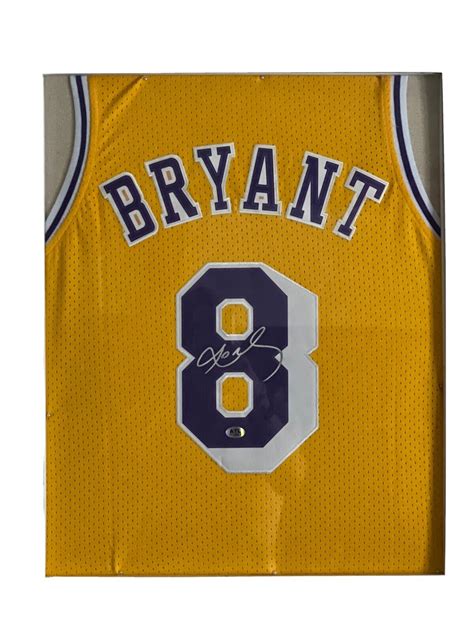 FRAMED KOBE BRYANT #8 AUTOGRAPHED JERSEY WITH COA | eBay