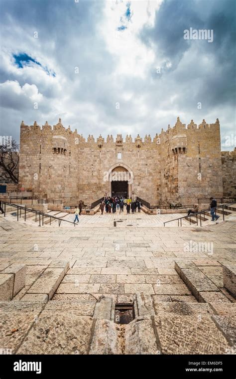 Israel, Damascus Gate; Jerusalem Stock Photo - Alamy