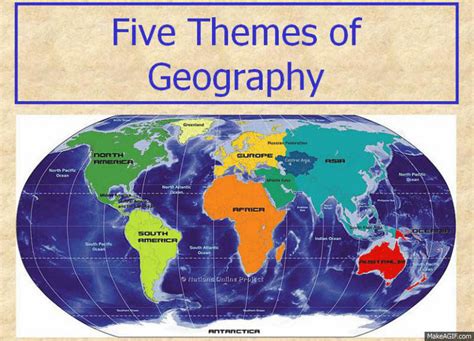 Five themes of geography PowerPoint and notes sheet. | Five themes of geography, Map of ...