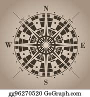 900+ Royalty Free Compass Rose Clip Art - GoGraph