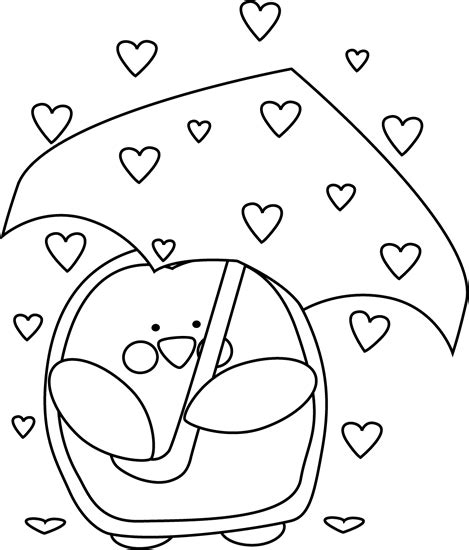 Valentinstag Herzen ClipArt – Schwarz-Weiß-Regen Valentinstag – Sweet ...