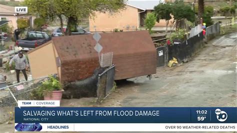 Looking at flood damage & the aftermath of historic rainfall in San Diego