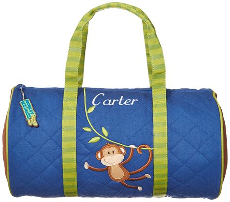 Personalized Quilted Duffle Bag, Monkey, Name Carter : Amazon.in: Bags, Wallets and Luggage