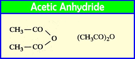 Acetic Anhydride Structure | Acetic anhydride, Math equations, Chemistry