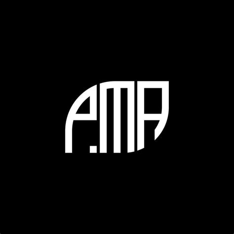 PMA letter logo design on black background.PMA creative initials letter ...