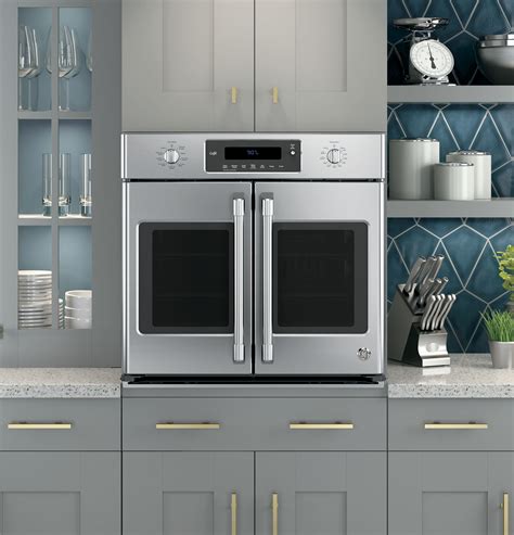 GE Café Series 30" Built-In French-Door Single Convection Wall Oven CT9070SHSS - ADA Appliances