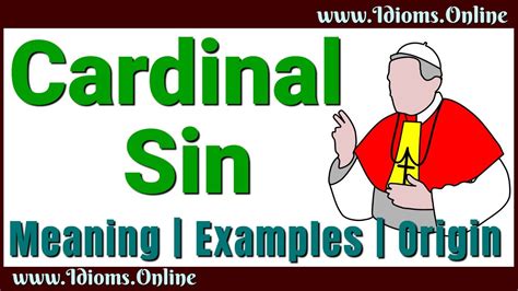 Cardinal Sin Meaning | English Idioms | Cardinal Sin Origin - YouTube