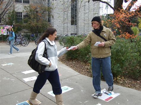 Matt Handing Out Flyers 1 | Alan C. | Flickr