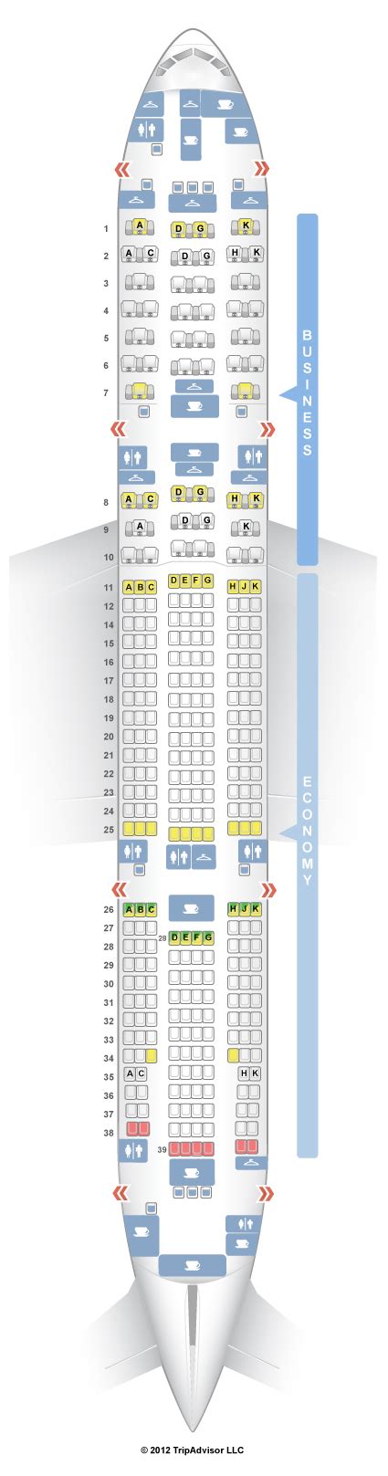 SeatGuru Seat Map Austrian Boeing 777-200 (772)