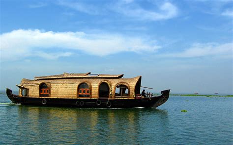 Houseboat on the Kumarakom Backwaters 2C Karala 2CIndia Wallpapers - HD ...