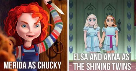 Disney Princesses Re-Imagined As Horror Movie Villains