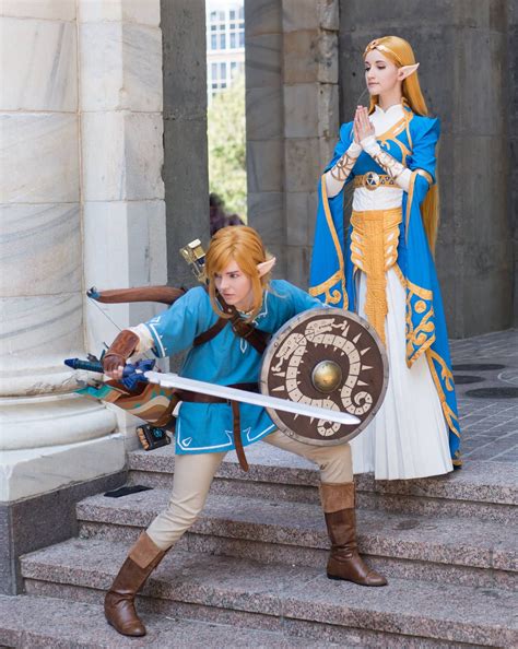 Breath of the Wild Link and Zelda cosplays Link Cosplay, Cosplay Anime, Épique Cosplay, Cosplay ...