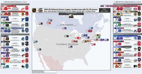 All Nhl Teams Map