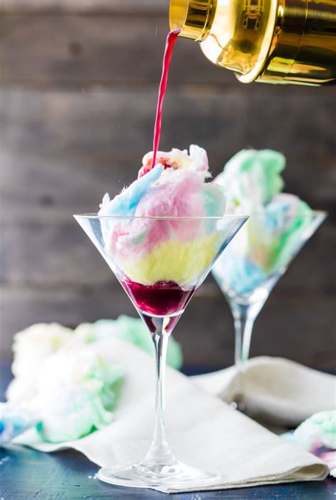 Magic Cotton Candy Martini - Fun Martini Recipe - The Cookie Rookie