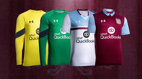 Under Armour Aston Villa 16-17 Home and Away Kits Released - Footy ...