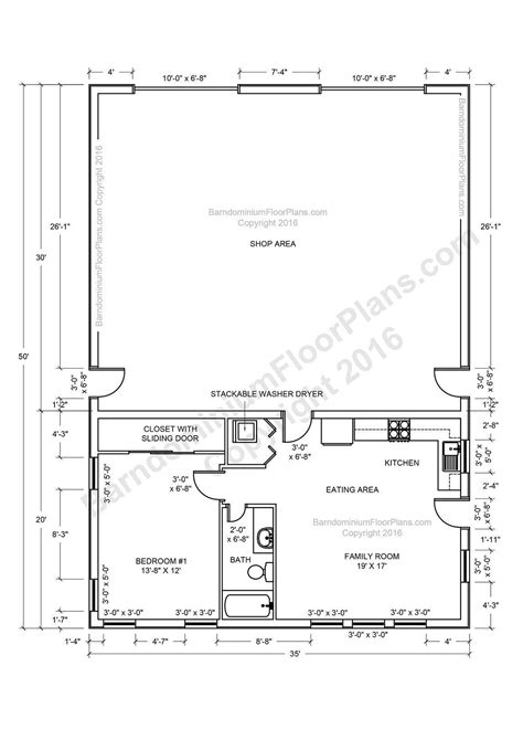 35x40 Barndominium Floor Plans Barndominium Plans Shop House Plans | Images and Photos finder