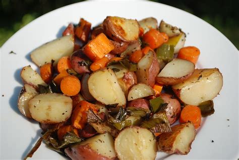 Roasted Red Potatoes, Leeks, and Carrots with Fresh Herbs - Life Off the Label