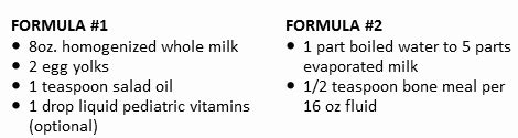 Feeding Young and Newborn Kittens, Feeding Schedules, Instructions and Emergency Formulas