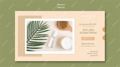 Free PSD | Beauty banner template