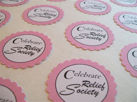 Serving Pink Lemonade: Relief Society Cupcake Toppers