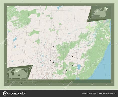 Heilongjiang Province China Open Street Map Locations Major Cities ...