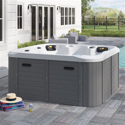 Sol 72 Outdoor™ Aire 6 - Person 56 - Jet Acrylic Square Hot Tub with ...