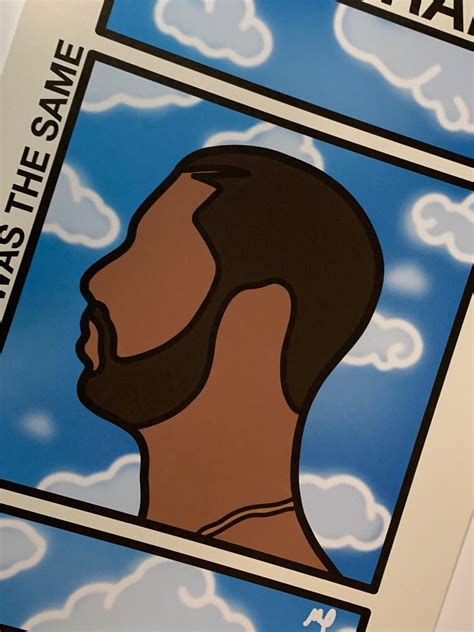 Drake Poster // Nothing Was the Same Poster // Drake Nothing | Etsy
