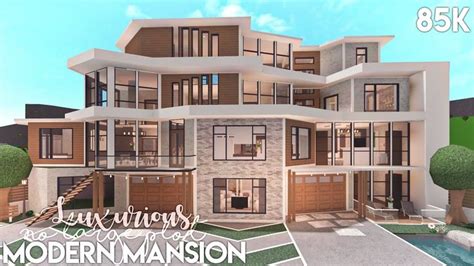 Luxurious Modern Mansion - No Large Plot | Bloxburg Build - YouTube in 2022 | House layouts ...