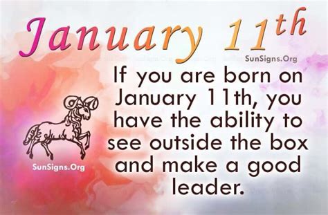 January 11 Famous Birthdays - SunSigns.Org