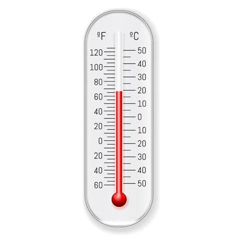 Free Vector | Meteorology Thermometer Celsius Fahrenheit Realistic