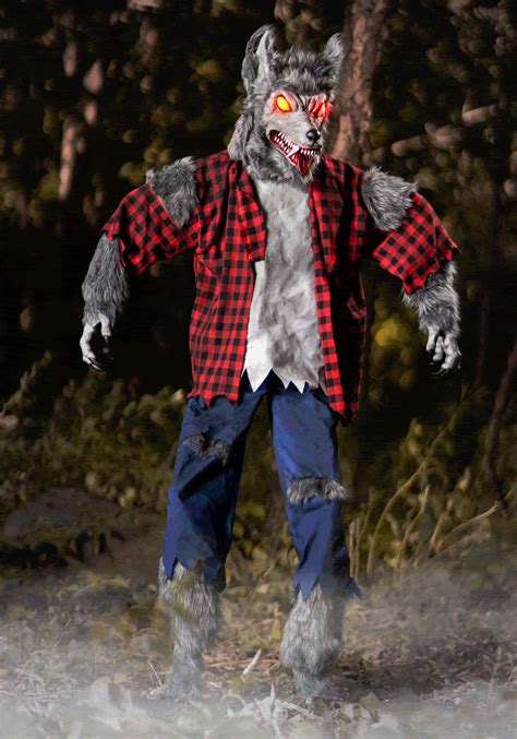 6FT Animated Classic Werewolf Halloween Prop | Werewolf Decorations