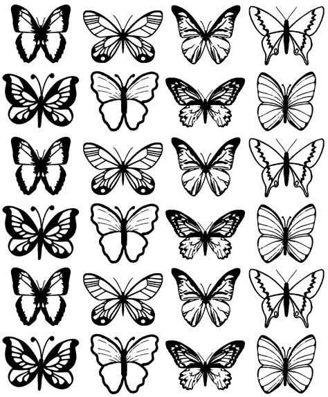 Butterfly Drawing Butterfly Template Butterfly Coloring Page | The Best ...