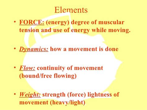 Dance elements power point