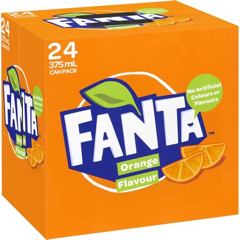 Fanta Cans 375mL 24 Pack | BIG W