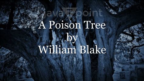 The Poison Tree Summary and Analysis by William Blake - JavaTpoint